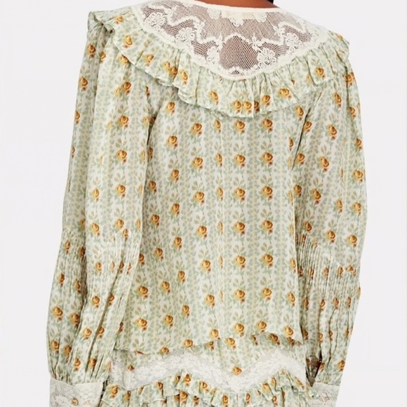 Loveshackfancy Morrison Top Apricot - Picture 2 of 5